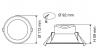 WAVE RECESSED DOWNLIGHT WITH MICROWAVE SENSOR IP44